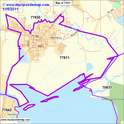 map of 77611