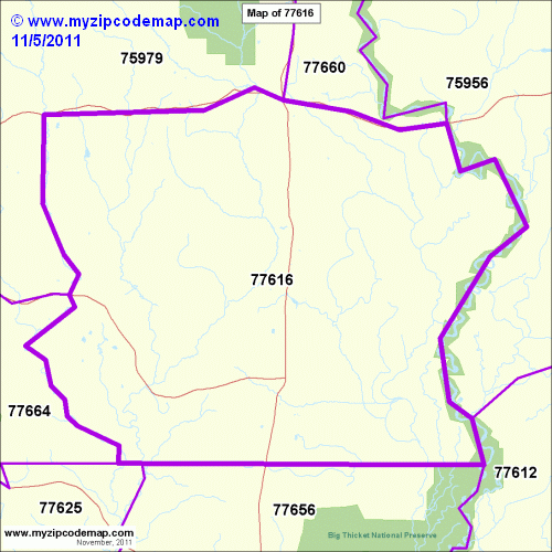map of 77616