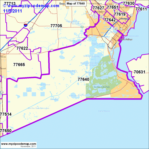 map of 77640