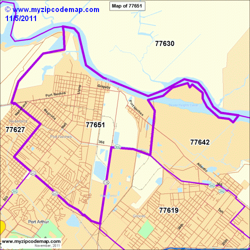 map of 77651