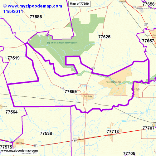 map of 77659