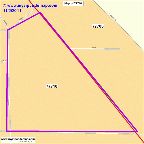 map of 77710
