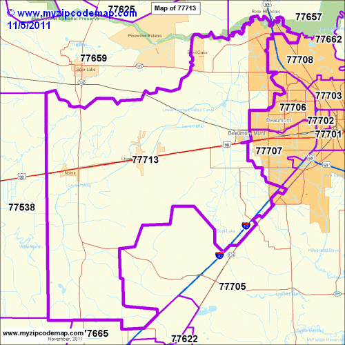 map of 77713