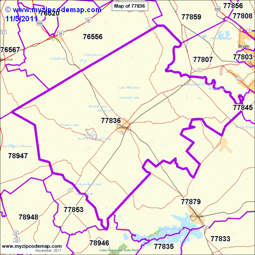 map of 77836