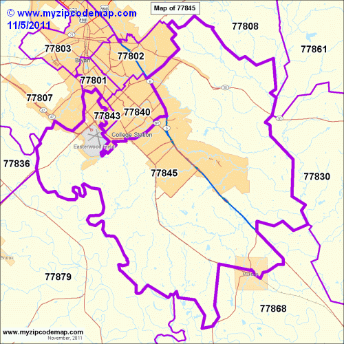 map of 77845
