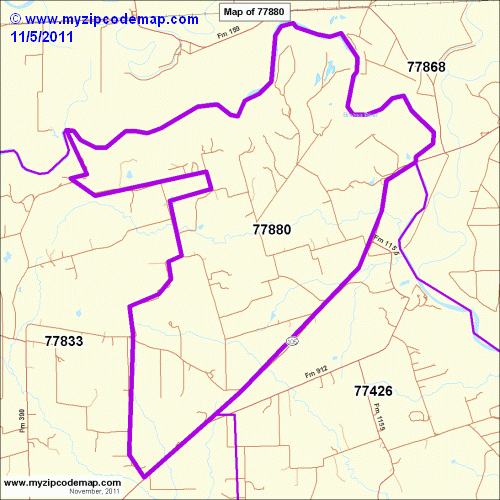 map of 77880