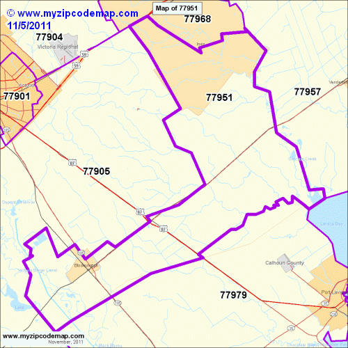 map of 77951