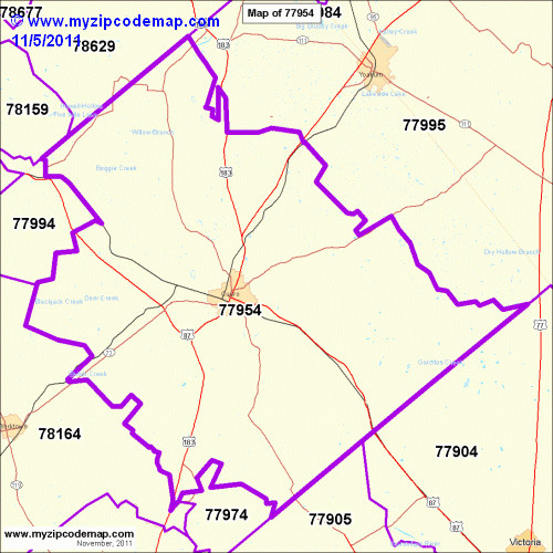 map of 77954