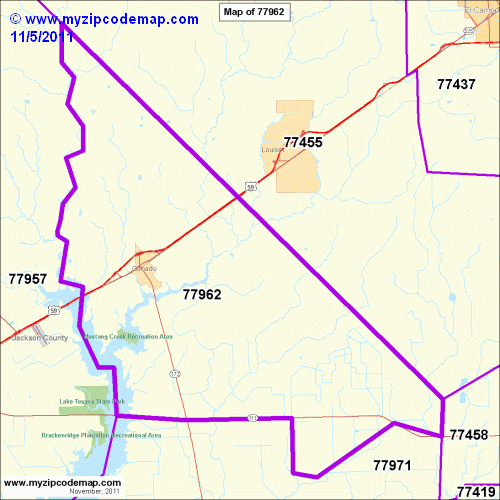 map of 77962