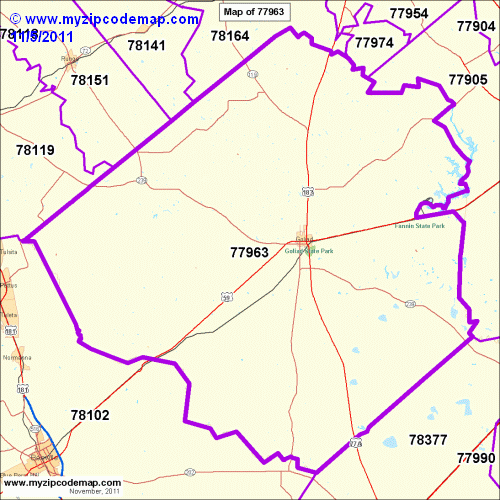 map of 77963