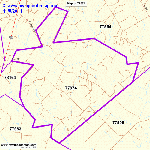 map of 77974