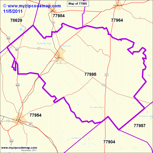 map of 77995