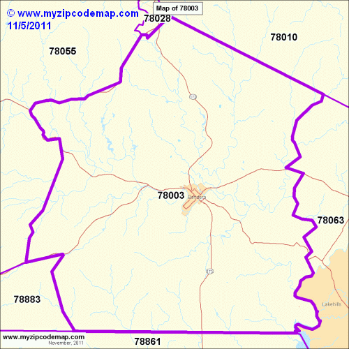 map of 78003