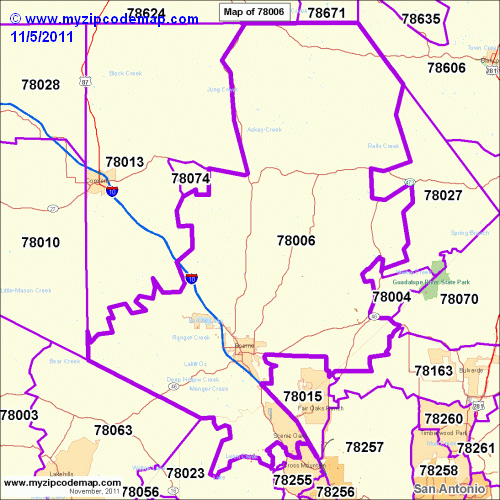 map of 78006