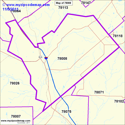 map of 78008