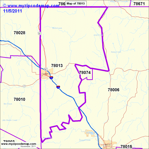 map of 78013