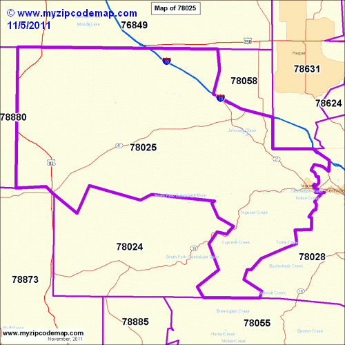 map of 78025
