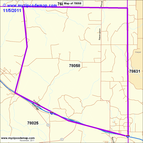 map of 78058