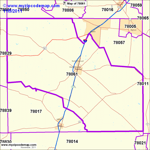 map of 78061