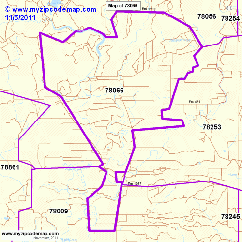 map of 78066