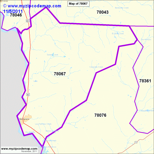 map of 78067