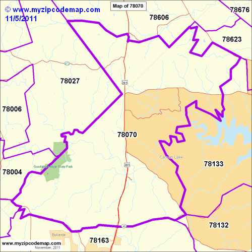map of 78070