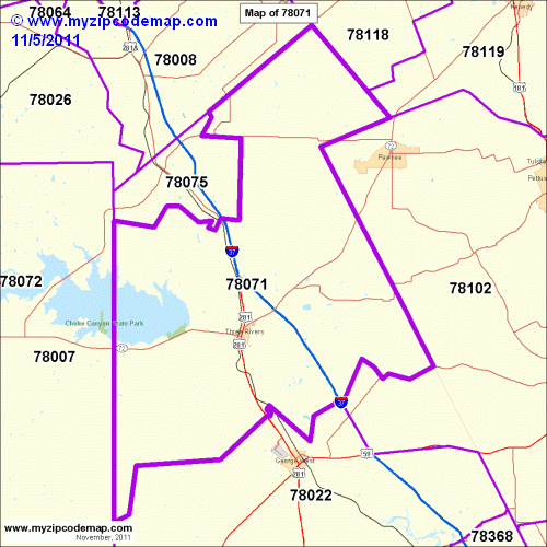 map of 78071