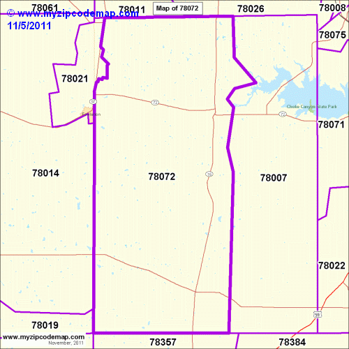 map of 78072