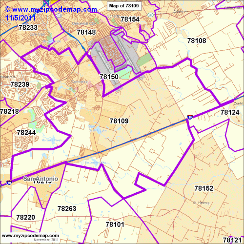 map of 78109