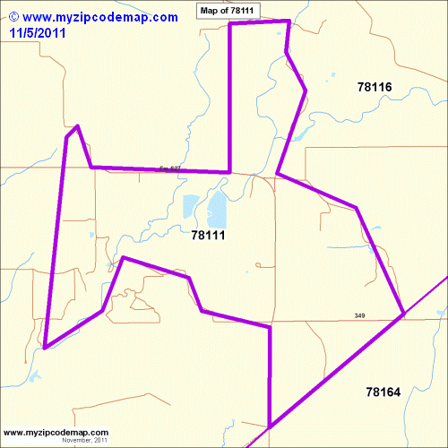map of 78111