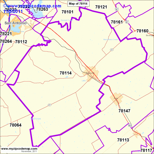 map of 78114