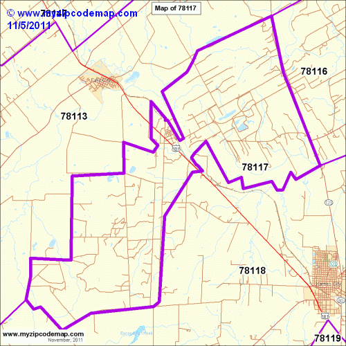 map of 78117