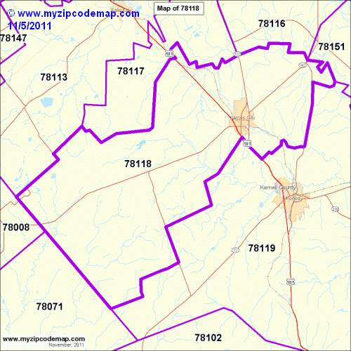 map of 78118