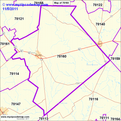 map of 78160