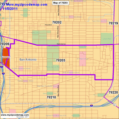 map of 78203