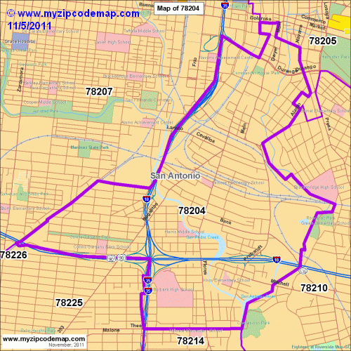 map of 78204