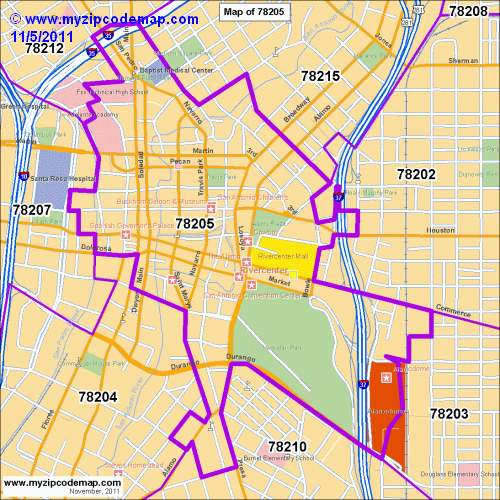 map of 78205