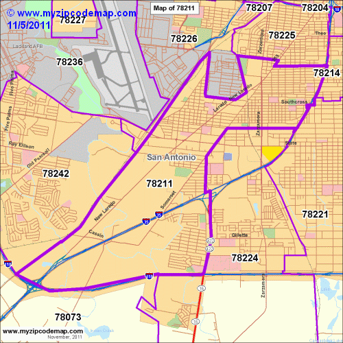 map of 78211