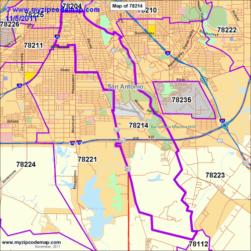 map of 78214