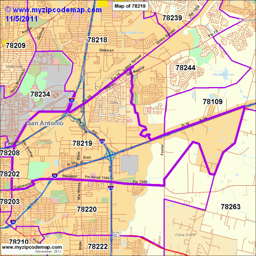 map of 78219