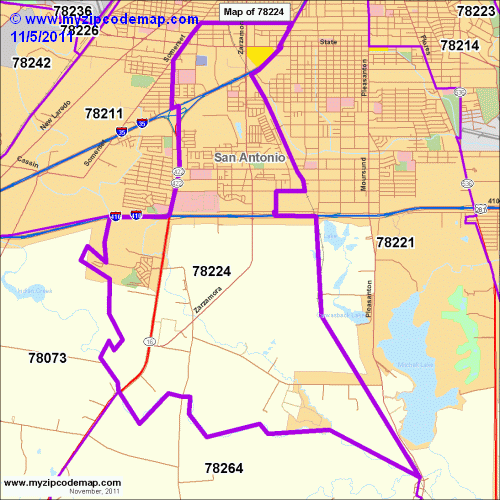 map of 78224
