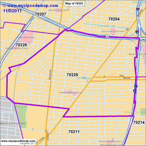 map of 78225