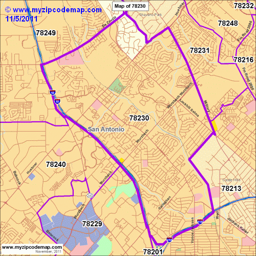 map of 78230