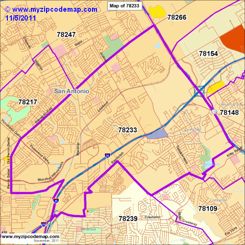 map of 78233