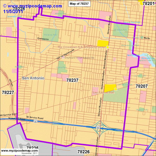 map of 78237