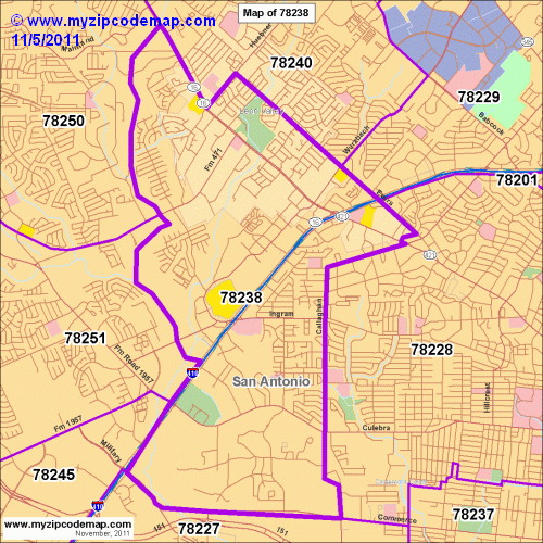 map of 78238