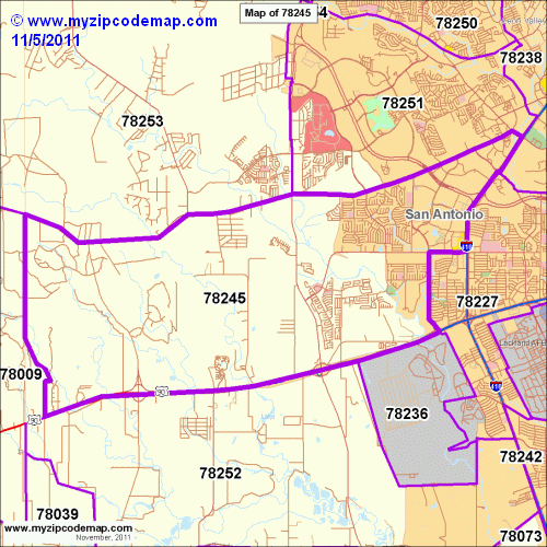 map of 78245