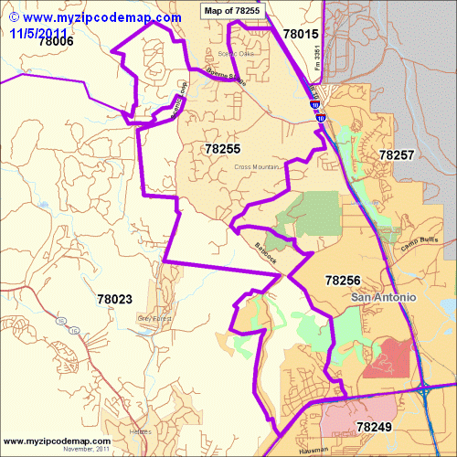 map of 78255