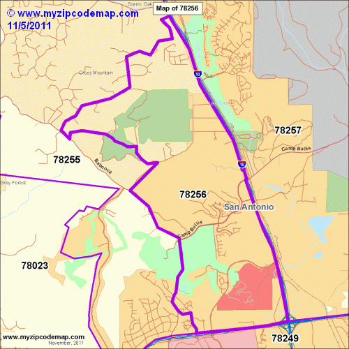 map of 78256