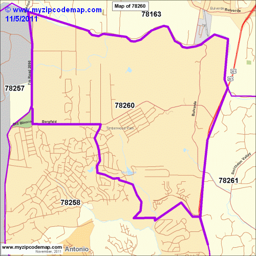 map of 78260